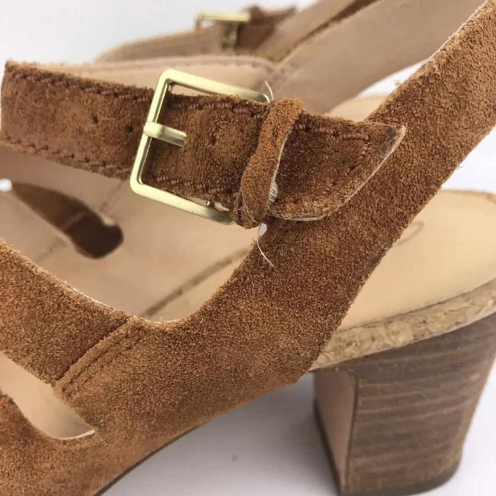 Clarks Cushion Plus Strappy Sandals Brown Suede 3